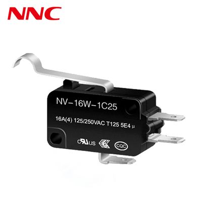 مفتاح ميكرو NNC المقاوم للماء من سلسلة NV مع أنواع مختلفة من الروافع مفتاح عالي السرعة ودقيق للأتمتة الصناعية