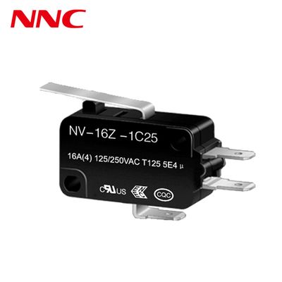 مفتاح ميكرو NNC المقاوم للماء من سلسلة NV مع أنواع مختلفة من الروافع مفتاح عالي السرعة ودقيق للأتمتة الصناعية