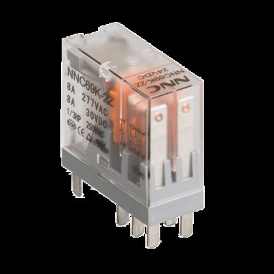 NNC القوة المصغرة المتوسطة المختومة NNC69K رلاي الامتثال ROHS مع مؤشر LED وزر الاختبار القابل للقفل